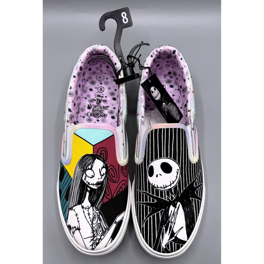 Ground Up Nightmare Before Christmas Jack Sally Iridescent Shoes Womens Size 8